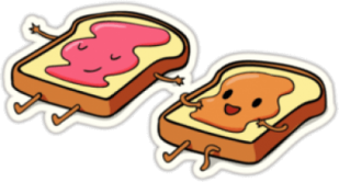 Стикеры на автомобиль "Влюбленные тосты"