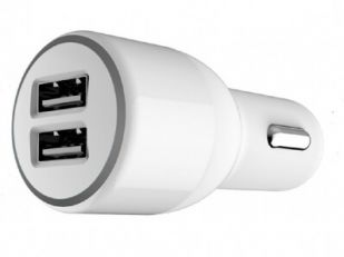 Încărcătoare auto HLPCARC2USBXLGR/ HELMET Car Charger XL 2USB 2.4A 