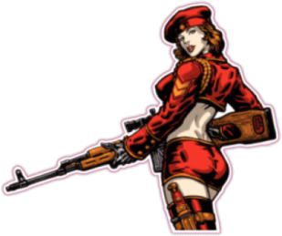 Стикеры на машину "Red Alert Natasha"