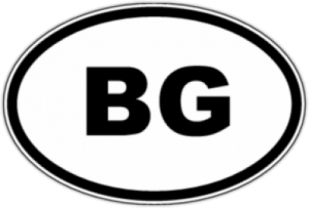 Наклейки на машину "BG - Болгария"