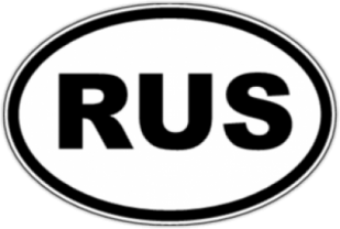 Stickere auto "RUS"