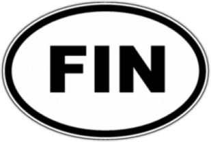 Наклейки на машину "FIN - Финляндия"