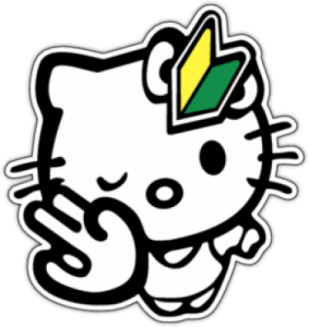 Стикеры на автомобиль "Hello Kitty JDM"