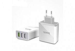 Încărcătoare auto Hoco 220V 3 USB Fast Charge C24B 