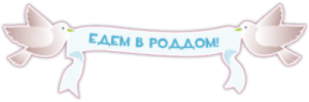 Стикеры на авто "Едем в роддом"