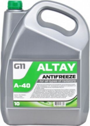 Антифриз Altay G11 A-40 (-21 C) 10 кг (зеленый) 