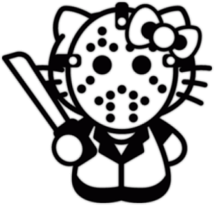 Стикеры на машину "Hello Kitty Jason"