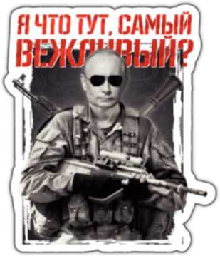 Наклейки на автомобиль "Я что тут самый вежливый?"