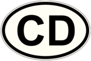 Стикеры на авто "CD - Дипломатический корпус"