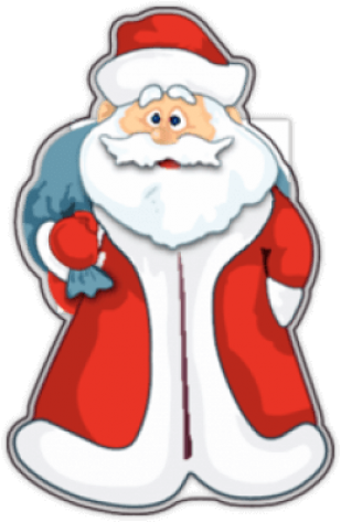 Стикеры на автомобиль "Дед мороз"