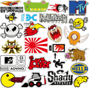 Autocolante "stickerBomb 2"