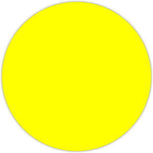 Stickere pentru automobil "Semn de avertizare cerc galben"