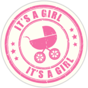 Автонаклейки "It's a Girl"