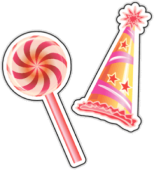 Стикеры на автомобиль "Праздничная атрибутика"