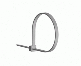 ХОМУТ ПЛАСТИКОВЫЙ СТЯЖКА СЕРЫЕ 4.80*400