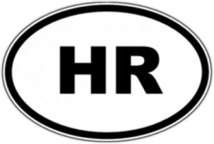 Стикеры на авто "HR - Хорватия"