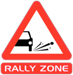 Наклейка на автомобиль "Rally Zone"