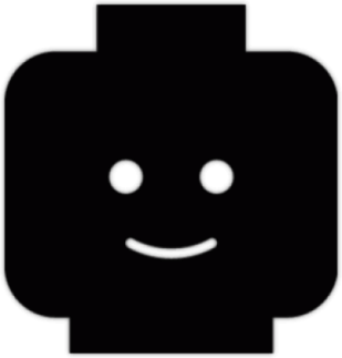 Наклейка на авто "JDM Lego Head Man"