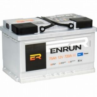 Аккумулятор Enrun 75 Ah 12V right 