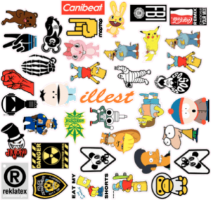 Stickere pentru automobil "stickerBomb 1"
