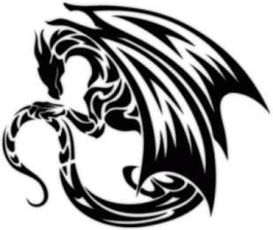 Наклейки на автомобиль "Дракон 4"