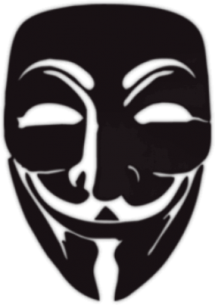 Стикеры на авто "Маска Гая Фокса"