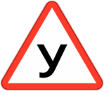 Stickere pentru auto "Soferul incepator Semnul "У""