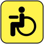 Abtibilduri pentru automobil "Persoană cu handicap care conduce GOST"