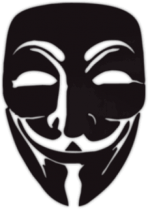 Стикеры на авто "Маска Гая Фокса"